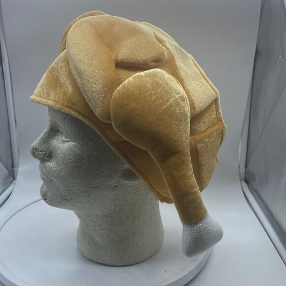 Thanksgiving Roasted Turkey Hat With Drumsticks Halloween One SIze Soft Plush - Picture 3 of 6
